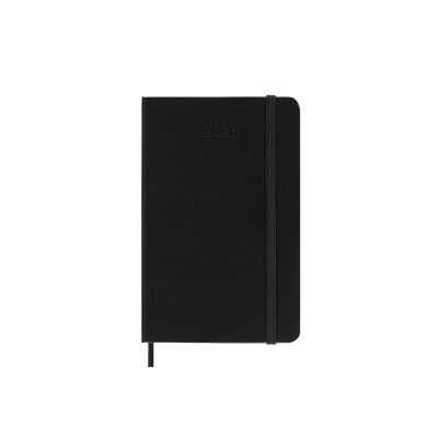 Moleskine 2026 12-Month Daily Pocket Hardcover Notebook: Black
