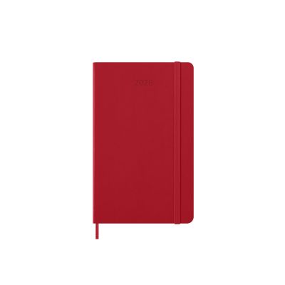 Moleskine 2026 12-Month Weekly Large Hardcover Notebook: Scarlet Red