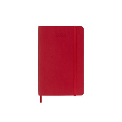 Moleskine 2026 12-Month Weekly Pocket Softcover Notebook: Scarlet Red