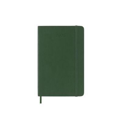 Moleskine 2026 12-Month Daily Pocket Softcover Notebook: Myrtle Green
