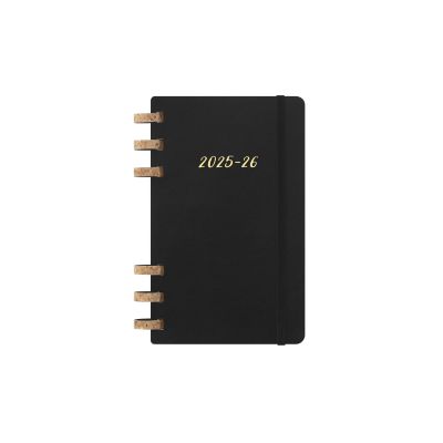 Moleskine 2026 12-Month Large Softcover Academic Spiral Planner: Black
