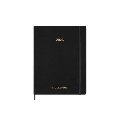 Moleskine 2026 13-Month Essential XXL Weekly Vertical Planner: Black
