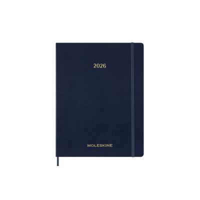 Moleskine 2026 13-Month Essential XXL Weekly Vertical Planner: Sapphire Blue