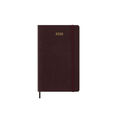 Moleskine Precious & Ethical 2026 12-Month Weekly Large Hardcover Notebook in Box: Mamba Bordeaux