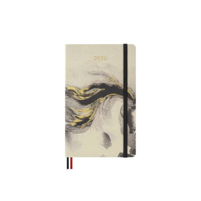 Moleskine Year of the Horse 2026 12-Month Weekly Large Hardcover Notebook: Calligraphy