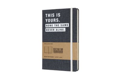 Moleskine Denim Notebook Limited Collection 'this Is Yours' Large Ruled Notebook Hard