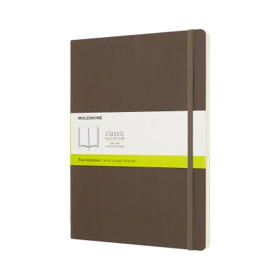 Moleskine Earth Brown Notebook Extra Large Plain Soft