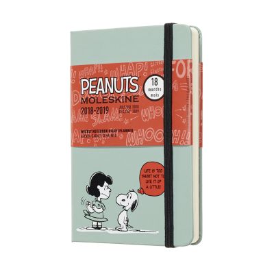 2019 Moleskine Peanuts Limited Edition Notebook Green Pocket Weekly 18-month Diary