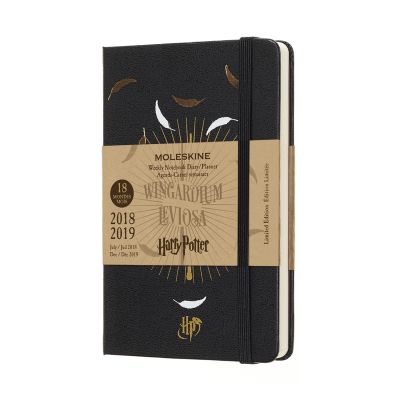 2019 Moleskine Harry Potter Limited Edition Notebook Black Pocket Weekly 18-month Diary
