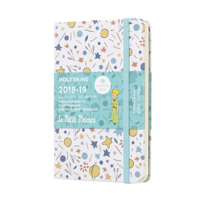 2019 Moleskine Petit Prince Limited Edition Notebook White Pocket Weekly 18-month Diary