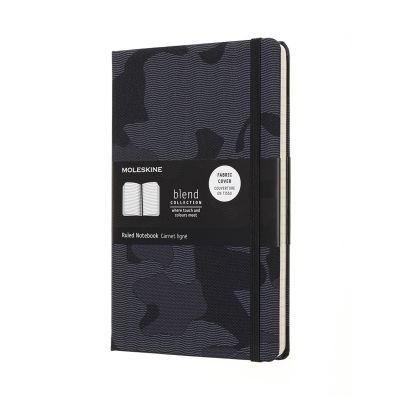 Moleskine Camouflage Black Limited Collection Notebook Large Ruled