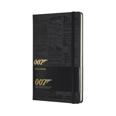 Limited Edition Notebook James Bond Large Ruled Titles