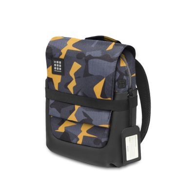 Moleskine Id Camo Black And Yellow Small Backpack
