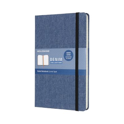 Limited Collection Notebook Denim Large Ruled Antwerp Blue