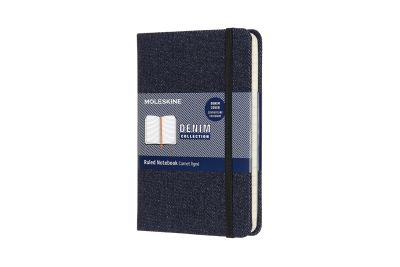Limited Collection Notebook Denim Pocket Ruled Prussian Blue