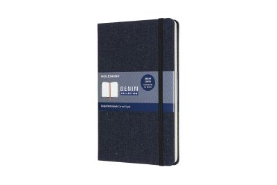 Limited Collection Notebook Denim Large Ruled Prussian Blue