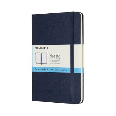 Moleskine Medium Dotted Hardcover Notebook: Sapphire Blue