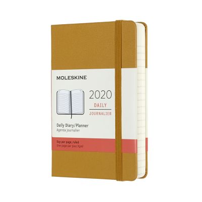 Moleskine 2020 12-month Daily Pocket Hardcover Diary: Ripe Yellow