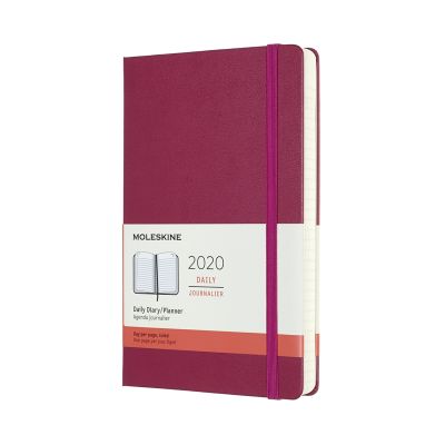 Moleskine 2020 12-month Daily Large Hardcover Diary: Snappy Pink