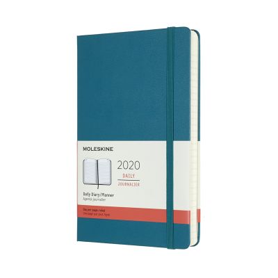 Moleskine 2020 12-month Daily Large Hardcover Diary: Magnetic Green