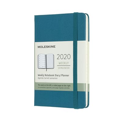 Moleskine 2020 12-month Pocket Weekly Hardcover Diary: Magnetic Green