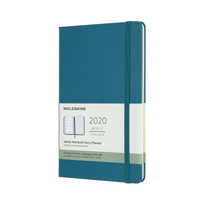 Moleskine 2020 12-month Large Weekly Hardcover Diary: Magnetic Green