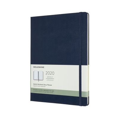 Moleskine 2020 12-month Extra Large Weekly Hardcover Diary: Sapphire Blue