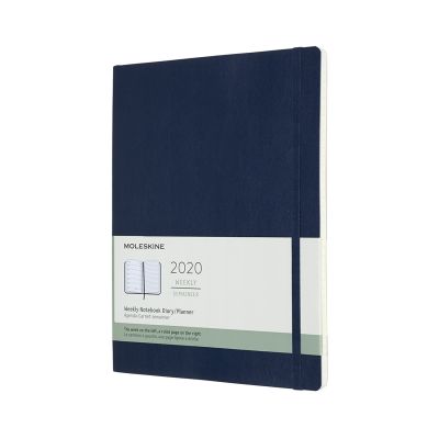 Moleskine 2020 12-month Extra Large Weekly Softcover Diary: Sapphire Blue