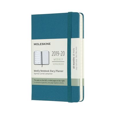 Moleskine 2020 18-month Pocket Weekly Hardcover Diary: Magnetic Green