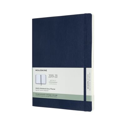 Moleskine 2020 18-month Extra Large Weekly Softcover Diary: Sapphire Blue
