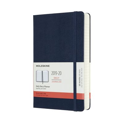 Moleskine 2020 18-month Daily Large Hardcover Diary: Sapphire Blue