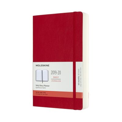 Moleskine 2020 18-month Daily Large Softcover Diary: Scarlet Red