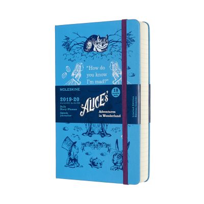Moleskine Limited Edition Alice In Wonderland 2020 18-month Daily Large Diary: Blue