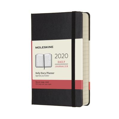 Moleskine 2020 12-month Daily Pocket Hardcover Diary: Black