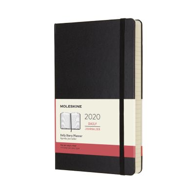 Moleskine 2020 12-month Daily Large Hardcover Diary: Black