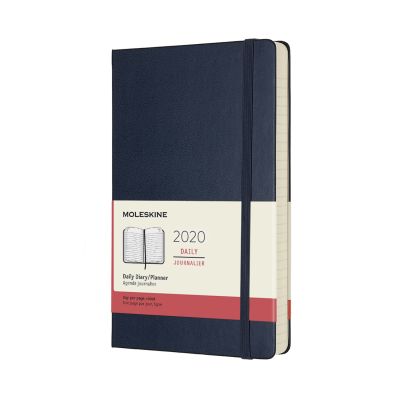 Moleskine 2020 12-month Daily Large Hardcover Diary: Sapphire Blue