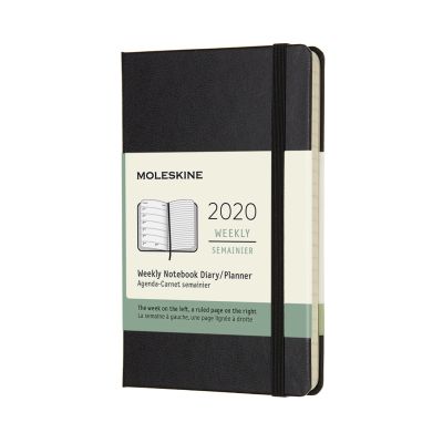 Moleskine 2020 12-month Pocket Weekly Hardcover Diary: Black