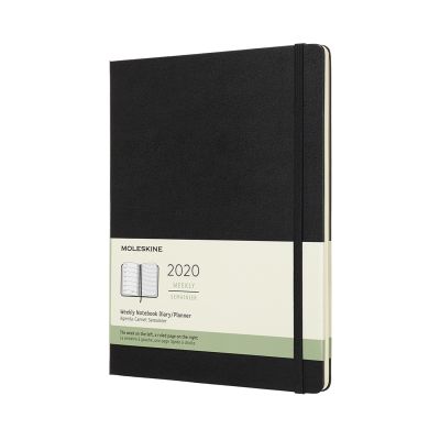 Moleskine 2020 12-month Extra Large Weekly Hardcover Diary: Black