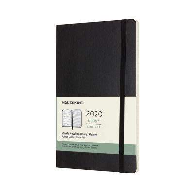 Moleskine 2020 12-month Large Weekly Softcover Diary: Black