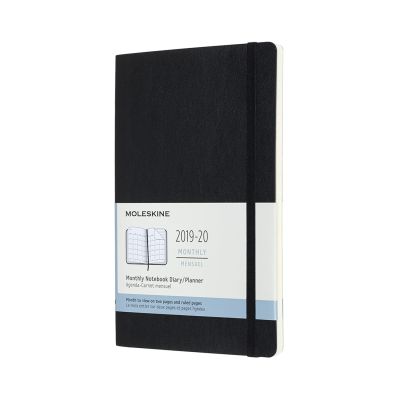 Moleskine 2020 18-month Monthly Large Softcover Diary: Black
