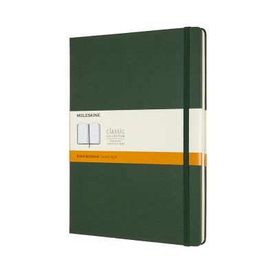 Moleskine Extra Large Ruled Hardcover Notebook: Myrtle Green