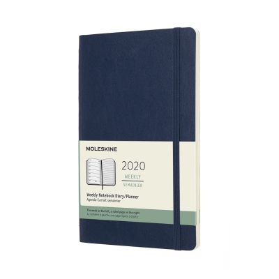 Moleskine 2020 12-month Large Weekly Softcover Diary: Sapphire Blue