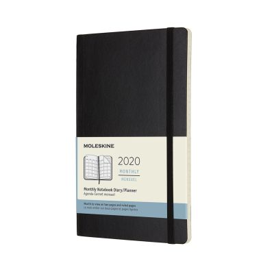 Moleskine 2020 12-month Large Monthly Softcover Diary: Black
