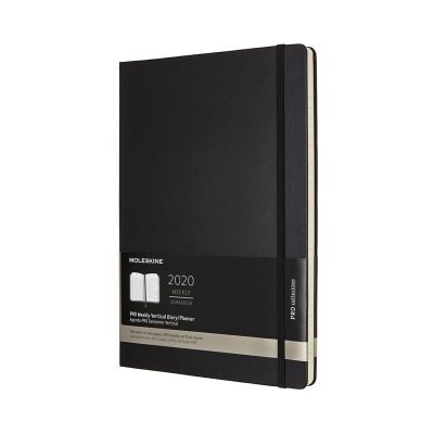 Moleskine 2020 12-month Pro Vertical Weekly A4 Hardcover Planner Diary: Black
