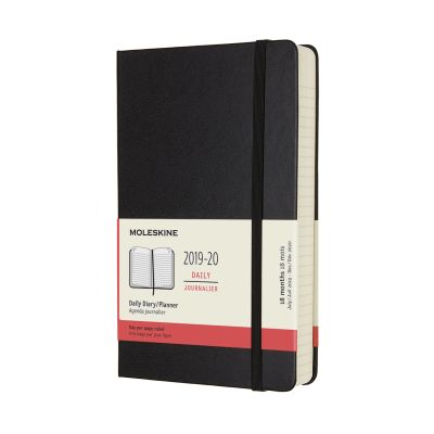 Moleskine 2020 18-month Daily Large Hardcover Diary: Black