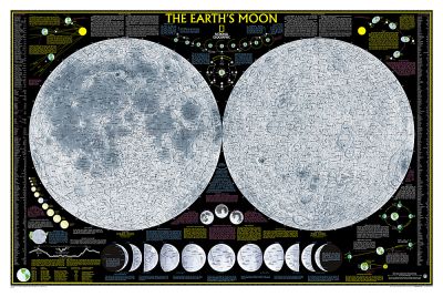 Earth's Moon, laminated