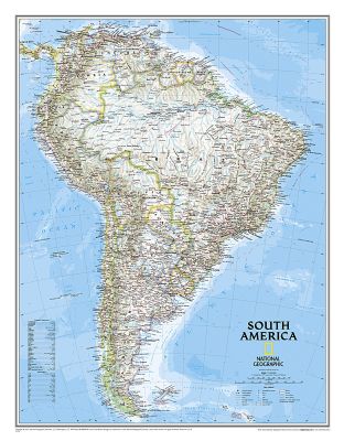 South America Classic, laminated