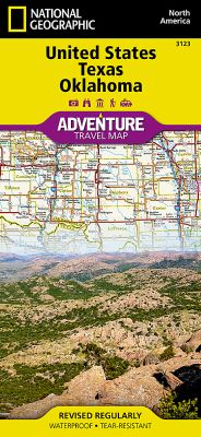United States, Texas and Oklahoma Adventure Map