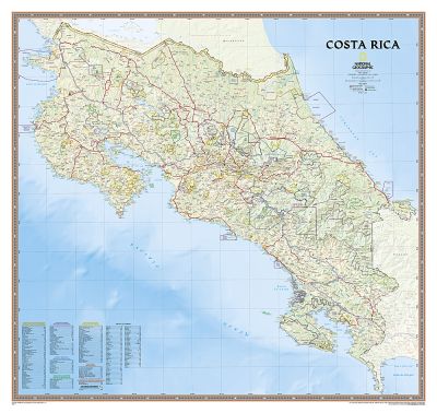 Costa Rica, laminated