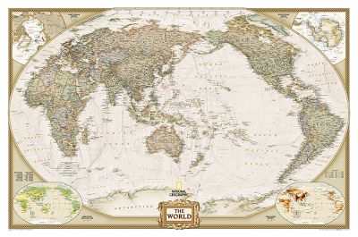 World Executive, Pacific Centered, laminated